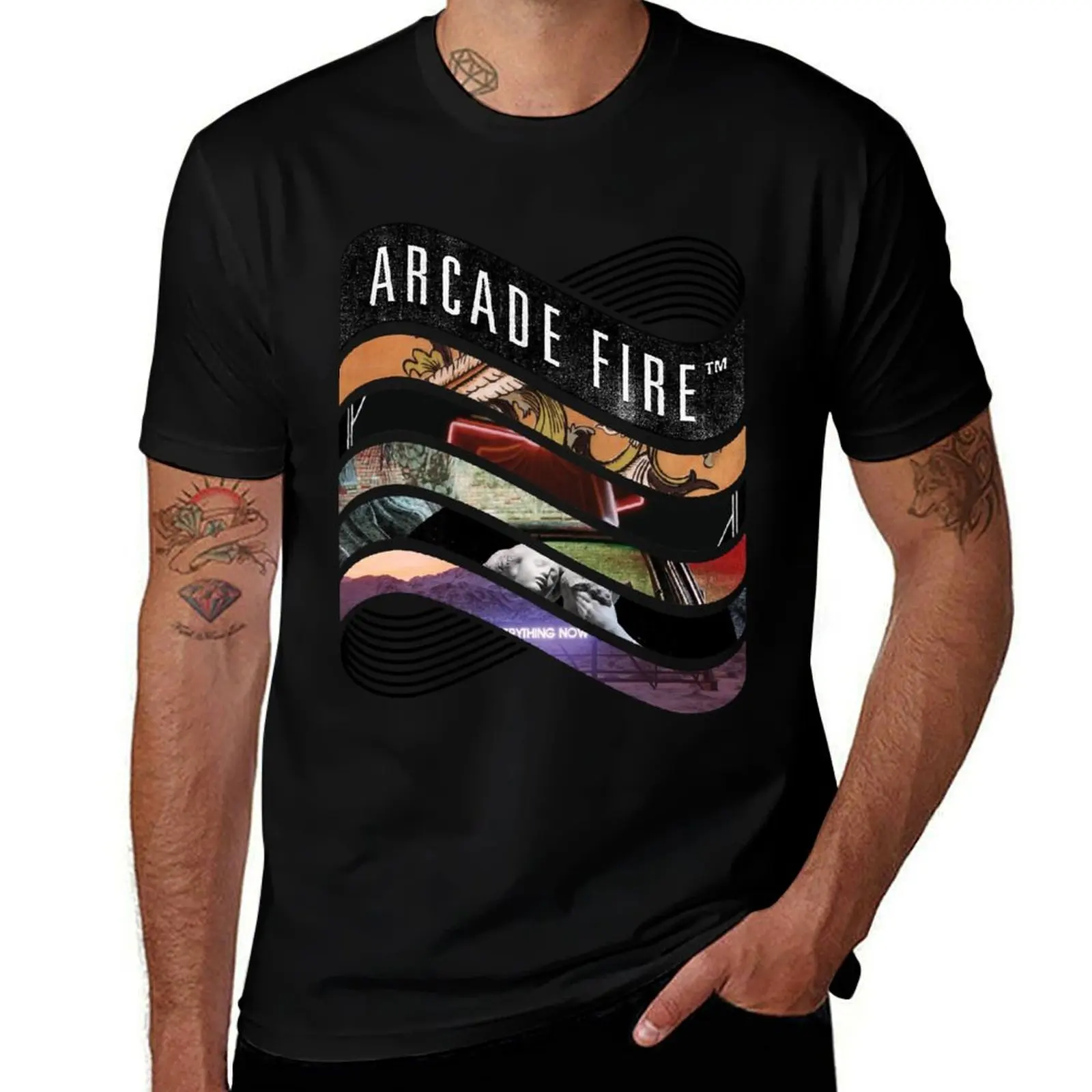 Arcade Fire - Discography Essential T-Shirt Cool Feeling Summer Tee Shirt T-Shirt