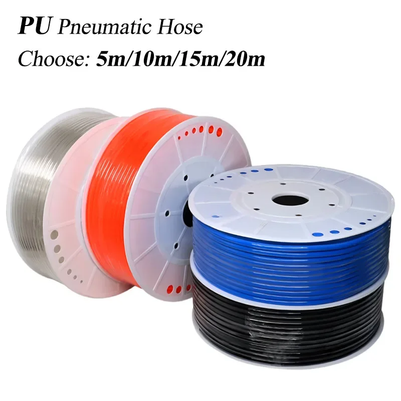 HLH 5M/10M/15M/20M PU Pneumatic Hose High Pressure For Compressor Tube High-quality And Durable Polyurethane Quick Coupling Hose