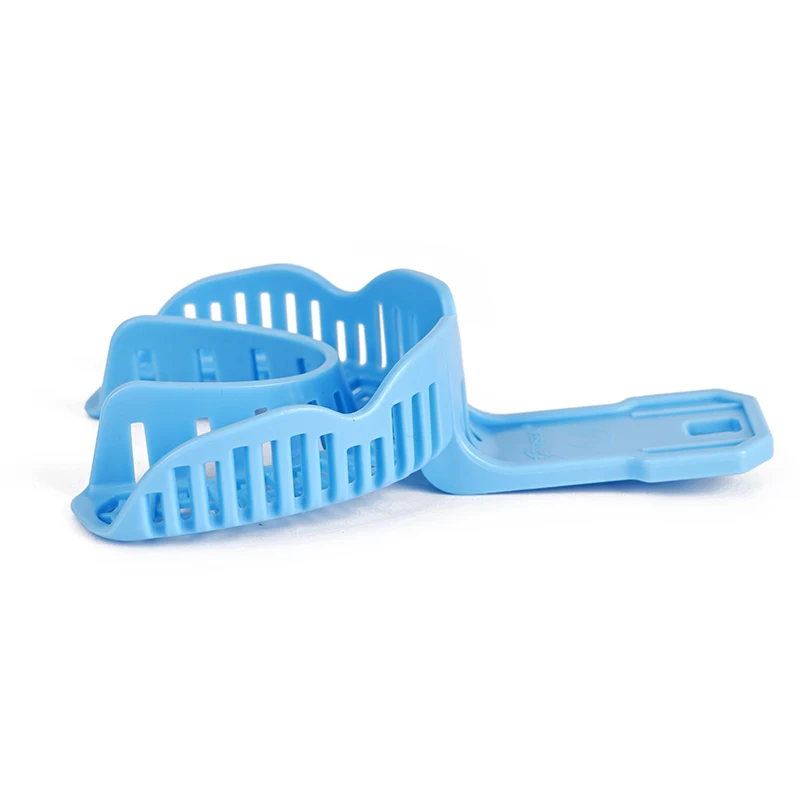 Emporte-dents en plastique pour implant dentaire, moule partiel à bouche complète, plateaux à empreintes de poulet, outils de dentiste, S, M, L, ensemble de 6 pièces