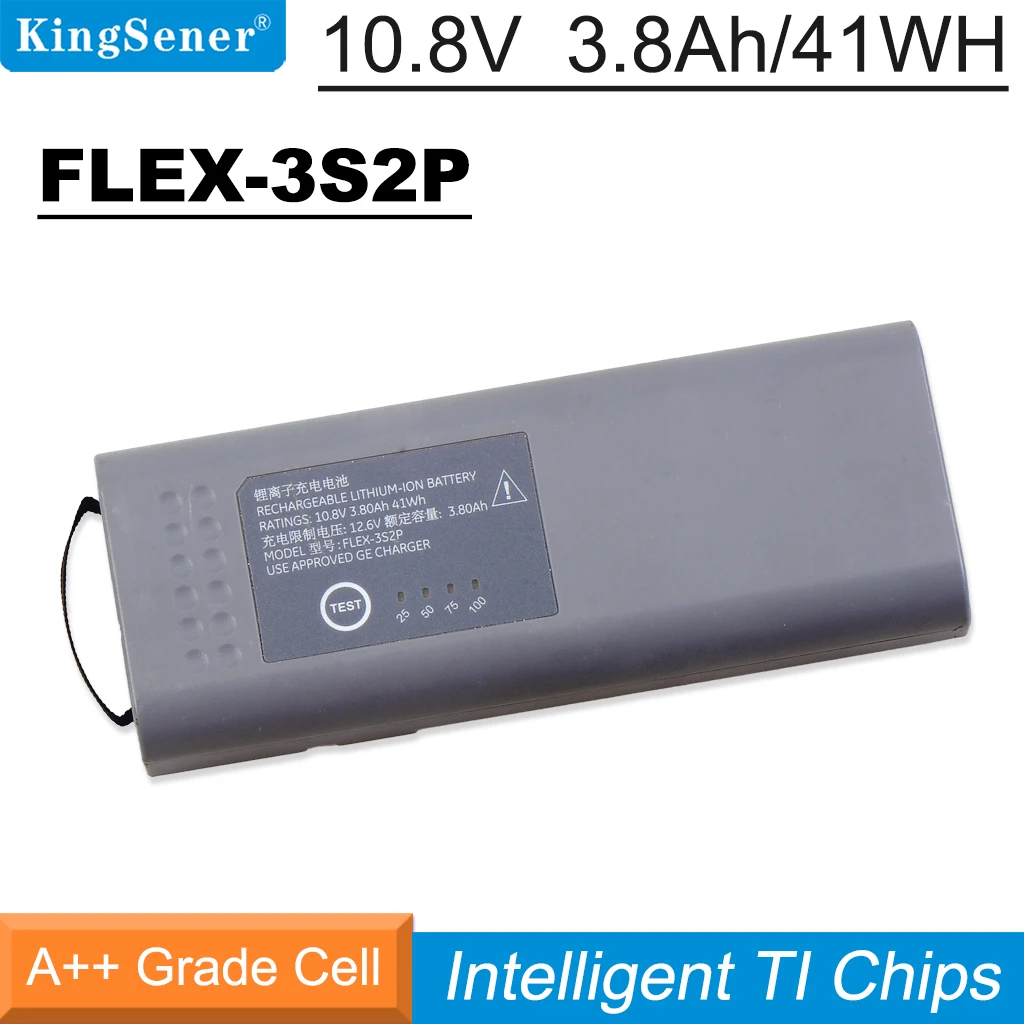 

KingSener FLEX-3S2P Rechargeable Battery For GE B450 Healthcare Monitor 2062895-001 U80296-1R01 10.8V 3.80Ah 41WH