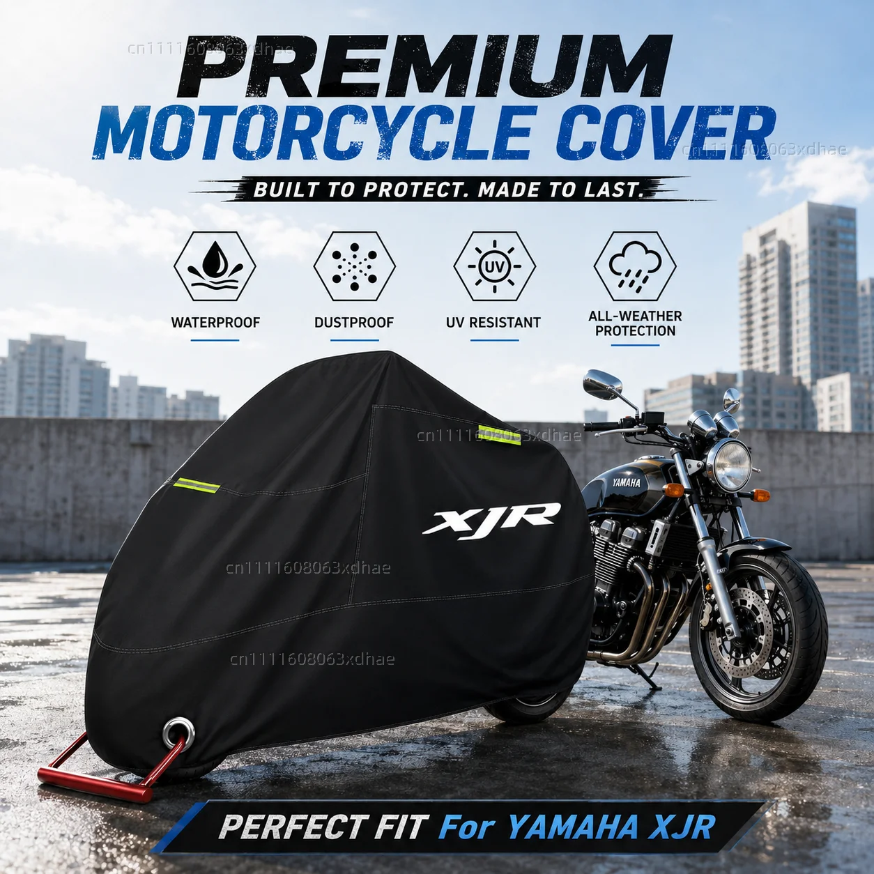 Motorcycle Full Cover Waterproof Rain Dustproof All Season 190T Oxford Cloth For For YAMAHA XJR1200 XJR1300 XJR 1200 1300
