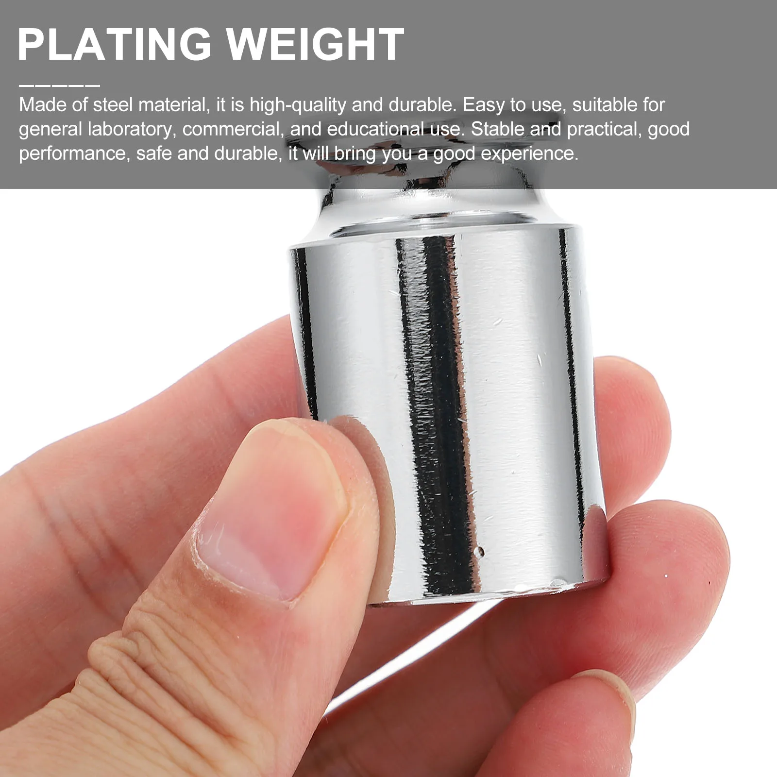 

3pcs Gram Digital Scale Chrome Plated High Accuracy Scale Calibration Weights Balance Weights Supplies