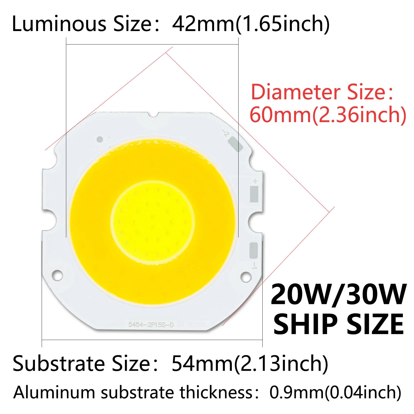 Lampadina bicolore rotonda 6W/10W/14W/20W/30W/60W doppia lampadina LED COB lampada LED lampadina Chip faretto DownLight lampade a diodi