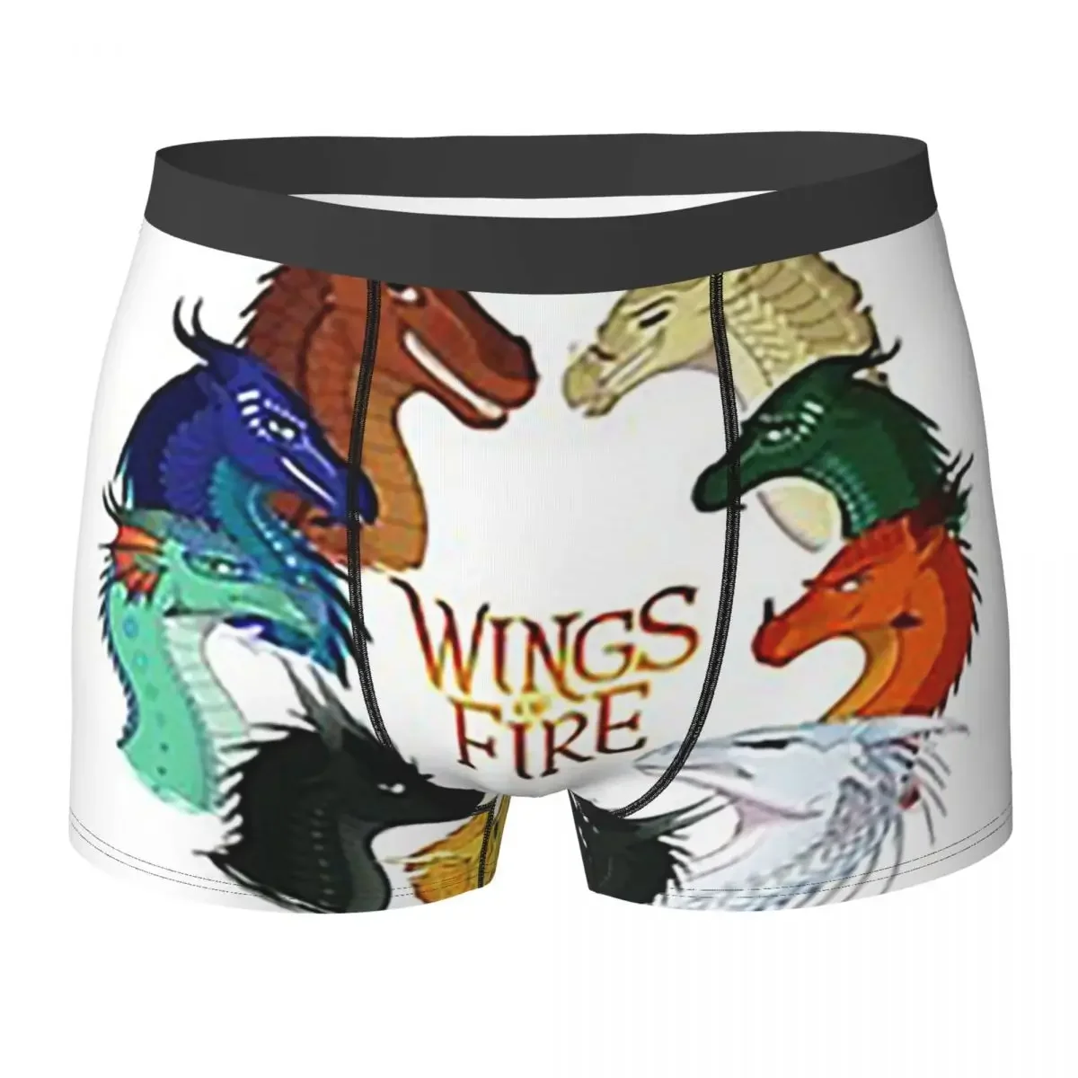 Boxer Underpants Shorts Wings Of Fire - All Together Panties Men's Breathable Underwear for Homme Man Boyfriend Gifts