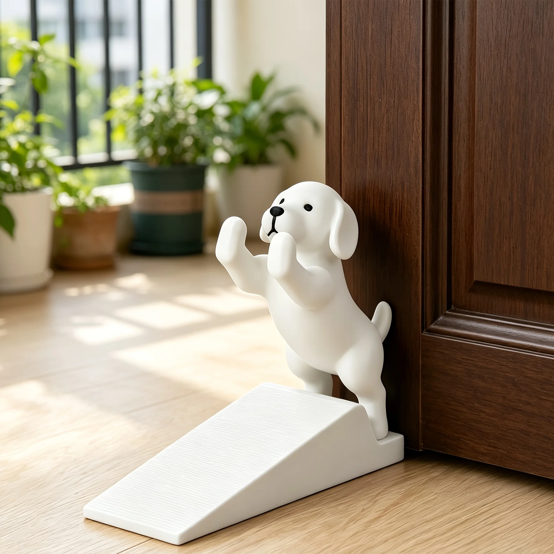 1pc 3D Printed Adorable Dog Door Stopper, Puppy Shaped Door Wedge, Fun & Soothing Room Decor