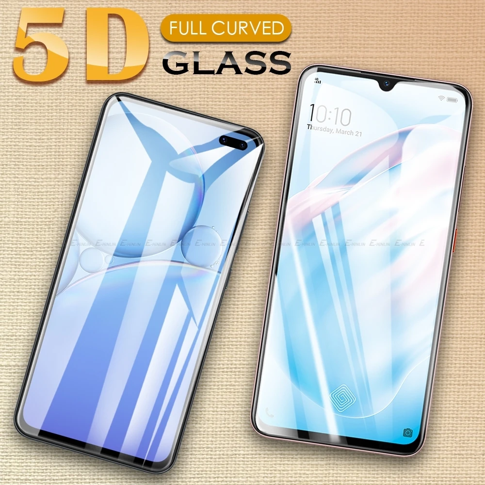 5D Volledige Cover Gehard Glas Screen Protector Film Voor Vivo Y02A Y02 Y15s Y15A Y12i Y1s Y19 Y12A Y15 Y12s Y12 Y11s Y11 Y16 Y02s