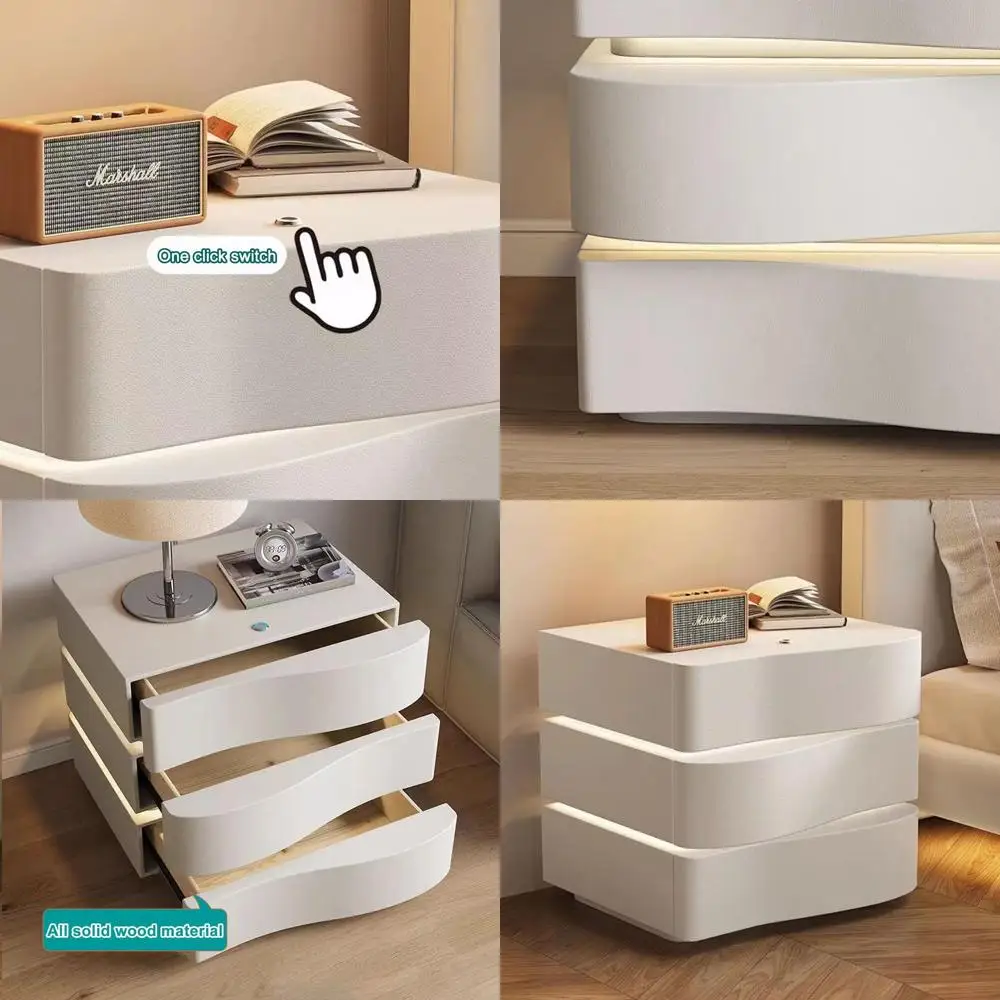 Solid Wood Nightsta…