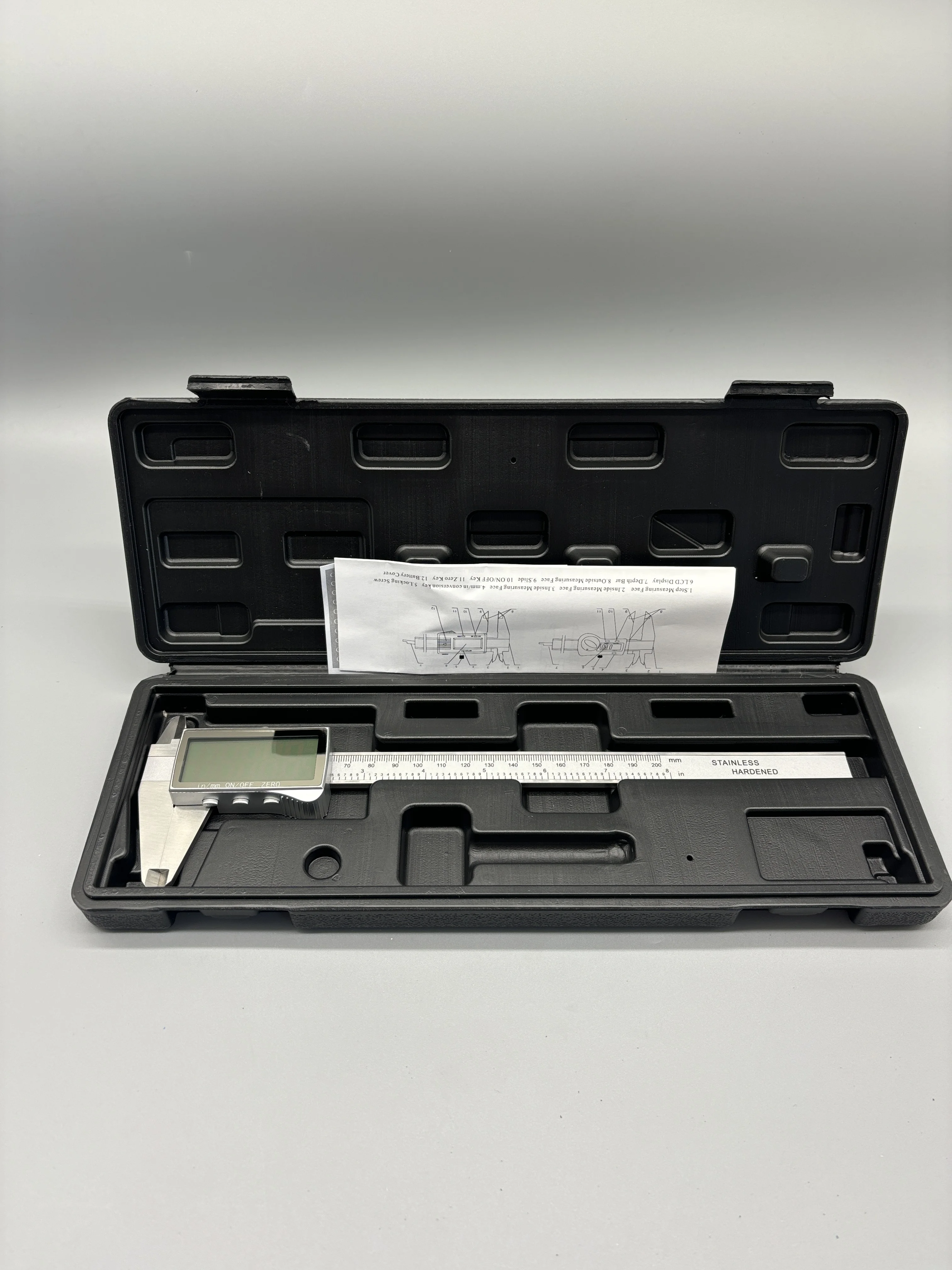 Super Big Screen Electronic Digital Caliper 200mm/8inch Stainless Steel Metric & Inch Size With 0.02mm Accuracy 0.01 Resolution