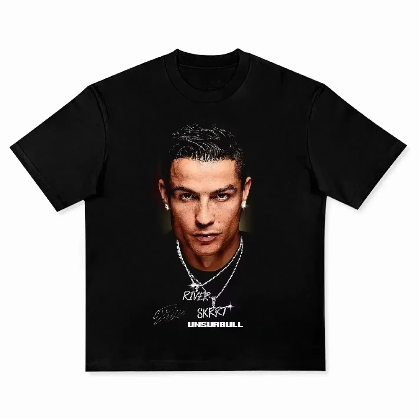 Men's T-shirt Cristiano Ronaldo Football Superstar Super Fashion Printed T-shirt Men's Wear Cotton Men's T-shirt image 4