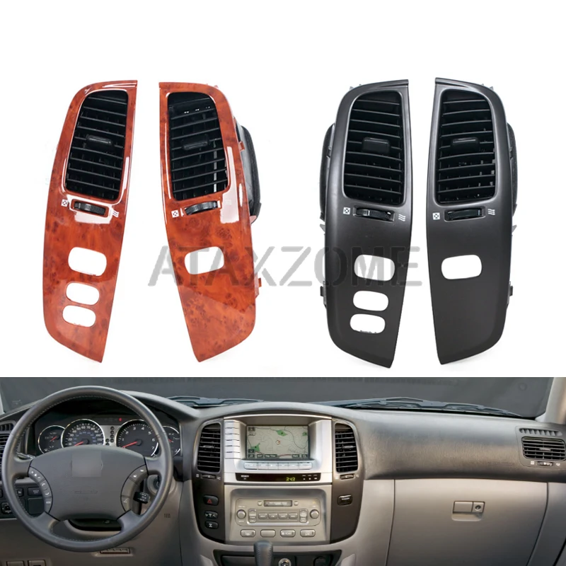 1 Pair Interior Air Vent Outlet For Lexus LX470 For Toyota Land Cruiser 100 LC100 FJ100 Ujz100 1997-2007 Dashboard Panel