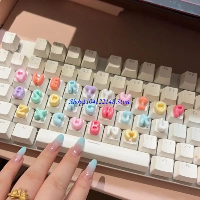P9FA Keyboard Keycap Stickers With 26 Letter 10 Number Labels Ergonomic Support