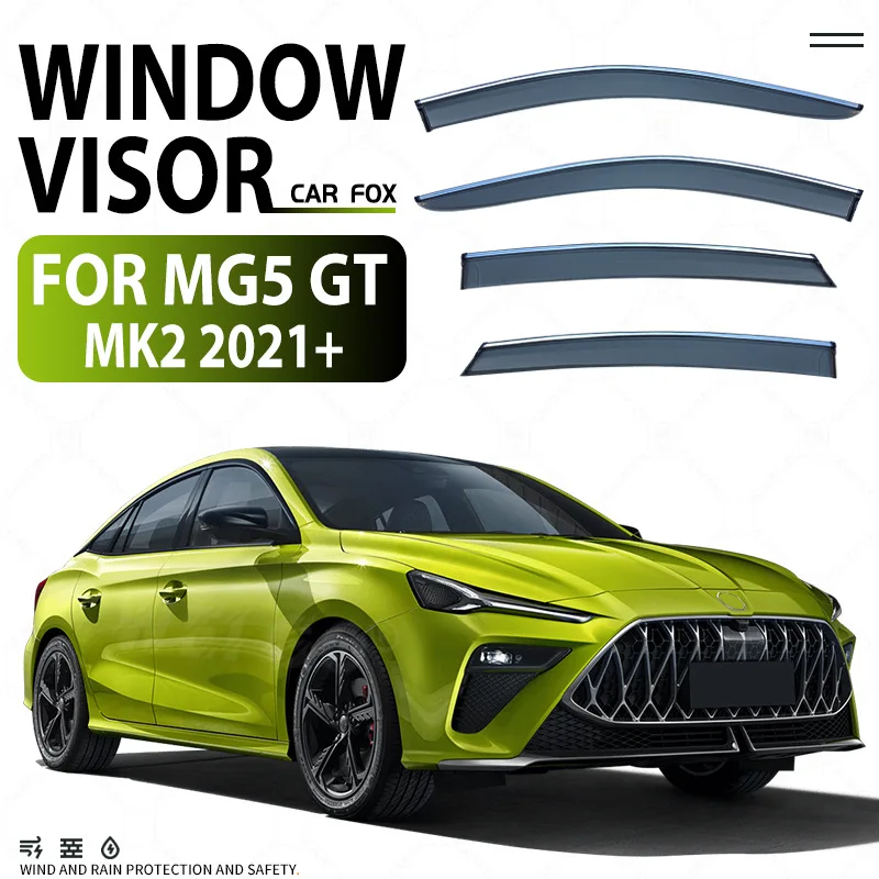 

For MG5 SW EV Wagon Hatchback Sedan 2019-2021 Car Window Visor Awning Shelters Windshield Side Window Rain Sun Shade Accessories