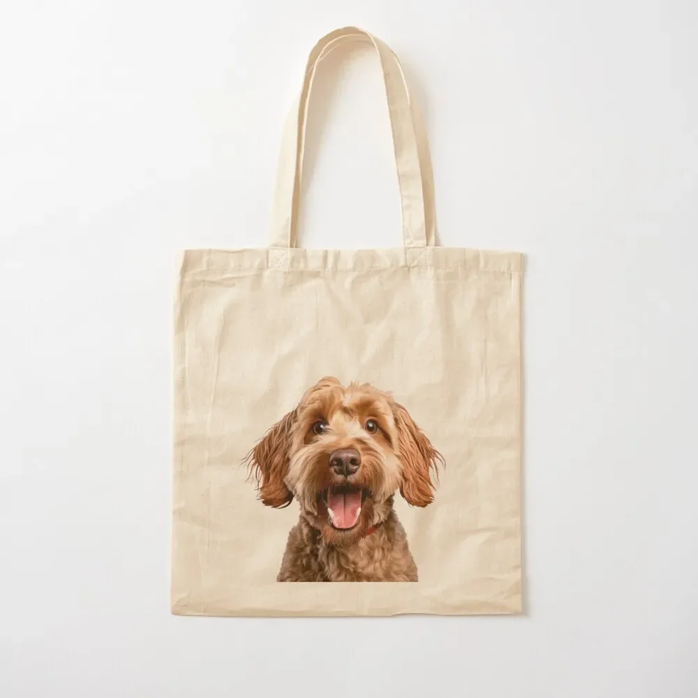 

Happy Red Cockapoo dog portrait Tote Bag shopper bag women woman Shopping bags Women's