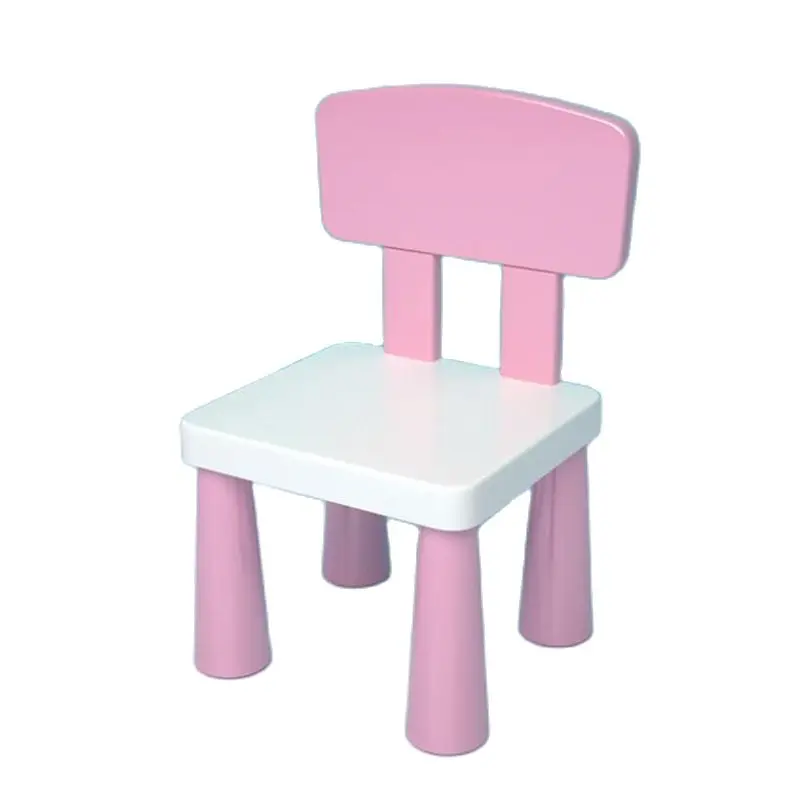Cute DIY Assembly Children Stools Multi-purpose Kindergarten Backrest Chair, Anti-slip Dinner Seat Stool, Kids Drawing Footstool