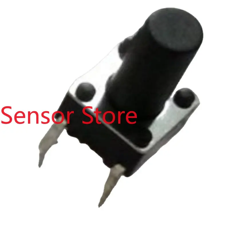 100PCS Touch Switch 6*6*12 Plug-in 4-pin Push-button  Top Hat Button Is Resistant To High Temperature.