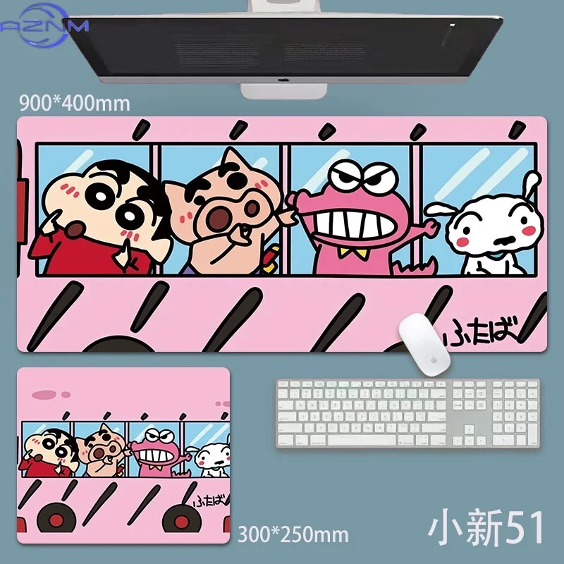 Large Crayon Shin-chan Mouse Pad Cute Anime Cartoon Esports Game Pads Laptop Desktop Rug