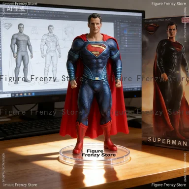 

2023 DC Super Heroes Joker Harley Quinn Batman Superman Flash Green Lantern Statue PVC Collectible Model Decoration Anime Series