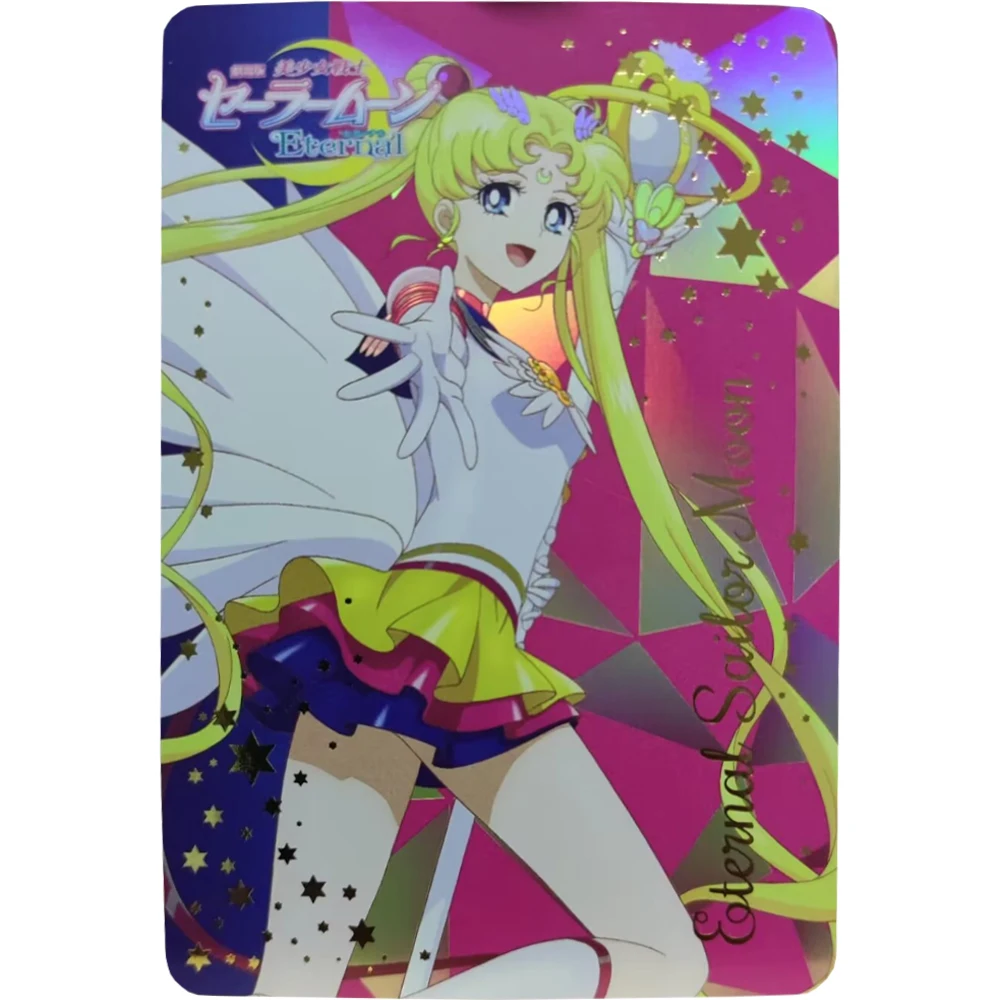 

10pcs/set Anime Girls Flash Cards Tsukino Usagi Mizuno Ami Hino Rei Aino Minako Kino Makoto Game Anime Collection Cards Gift Toy