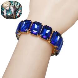 Game Honkai Star Rail Aventurine Cosplay Bracelet Shiny Crystals Bracelets Bangles Jewelry Accessory Props Halloween Party Gifts