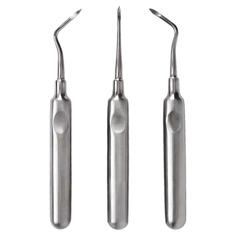 3Pcs Dental Apical Root Lift Elevator Stainless Steel Tooth Extracting Forceps Teeth Extraction Surgical Tool