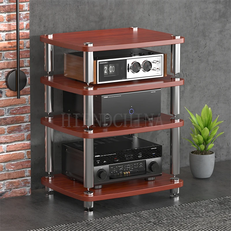 DK-023 Audio Table Split Shock-Absorbing Sound Cabinet Stand Power Amp Cabinet Foot Rack Cabinet KTV Home Theater Solid Post