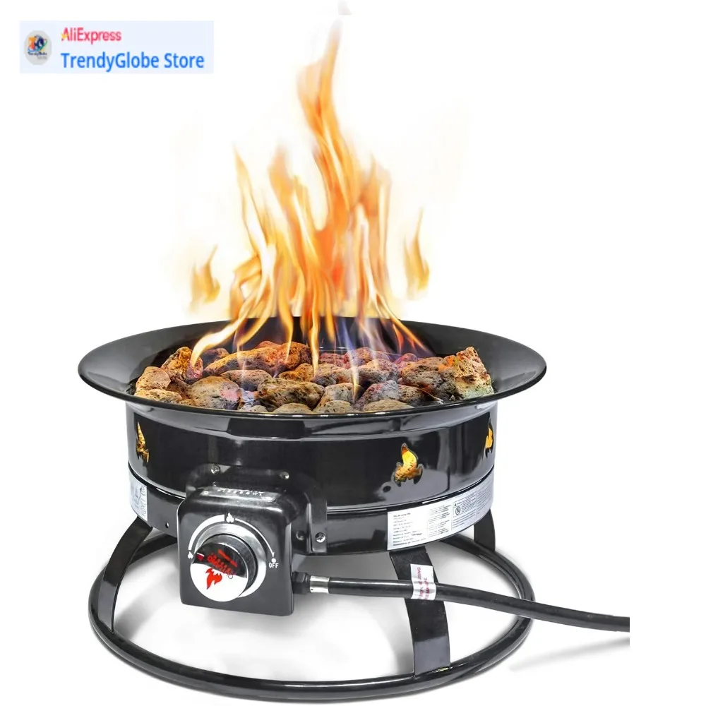 

Портативная пропановая костра от Outland Living, 19, 58,000 БТЕ, с крышкой и сумкой для переноски, бездымная уличная костра