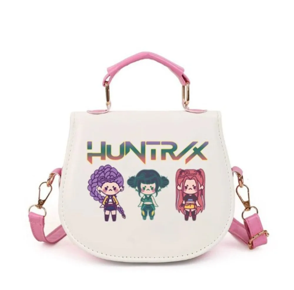 حقيبة كتف للفتيات بنمط شيطان الصيادين - حقائب كروس عصرية برسوم كارتونية أنيمي KPop Fan هدايا حقائب يد بسحاب للطلاب في سن المراهقة #3