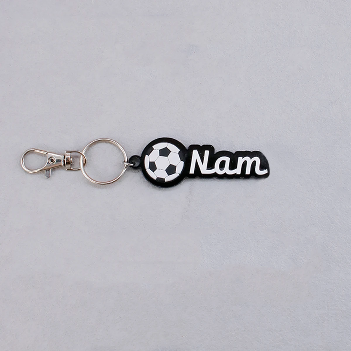 Aangepaste naam sleutelhanger met sportthema, gepersonaliseerde naam sleutelhanger, aangepaste sportbal sleutelhanger, aanpasbaar cadeau, tasbedel