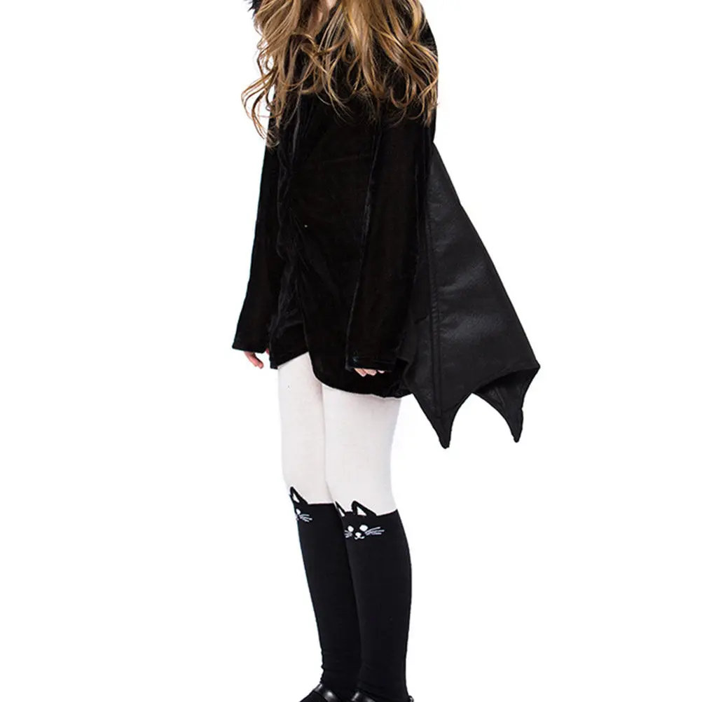 1 Set Halloween Children Bat Costume Outfit Halloween Masquerade Bat Dress-up Accessory Cosplay Dress Set for Girls ( )