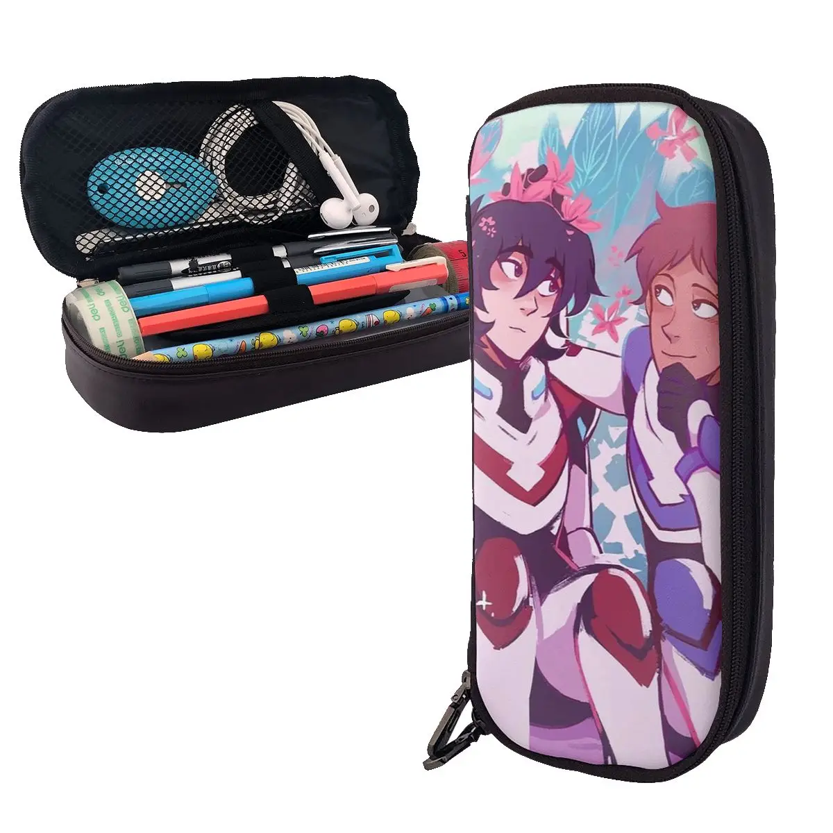 Voltron Legendary Defender Keith Lance Anime Leather Pencil Case Pen Holder Storage Stationery Supplies Pen Box Pencil Bag