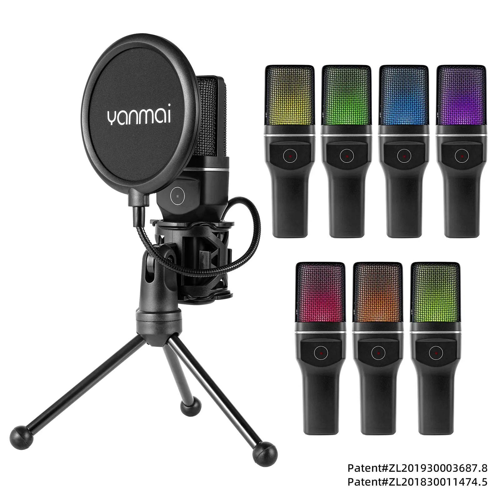 Usb Microfoon Voor Pc Laptop Streaming Video Game Youtube Podcasts Zang Met Standaard Pop Filter Dubbele Gelaagde Ophanging Statief