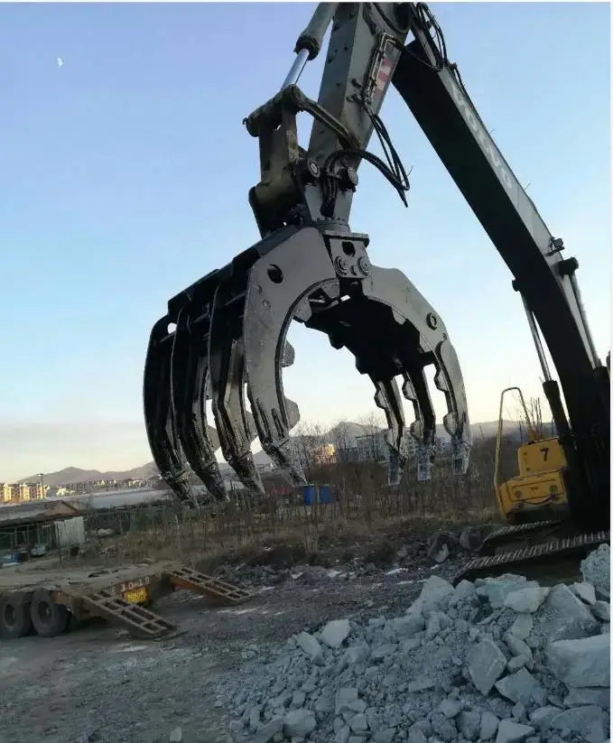 High-quality OEM truck-mounted crane scrap hydraulic grab, dismantling and sorting grab, excavator accessories