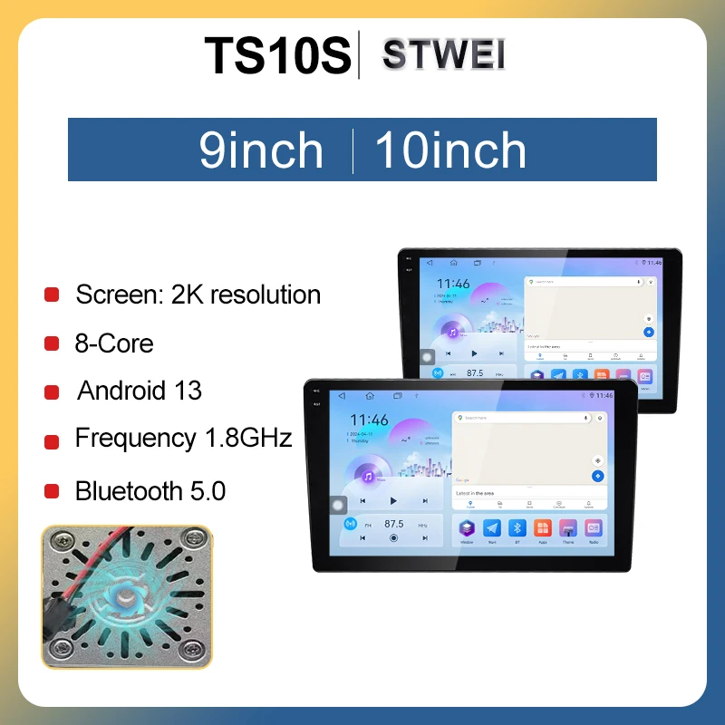 STWEI 1DIN android13 רדיו לרכב 360 פנורמה 7/9/10 אינץ 'מארחים אוניברסליים Topway T100 TS18 TS10 עבור לאדה הינדאי סוזוקי פורד image_3