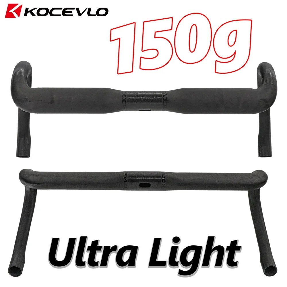 Kocevlo SL manubrio in carbonio da strada ultraleggero 150g sistema di cablaggio interno compatibile ghiaia manubrio bici da strada 31.8mm