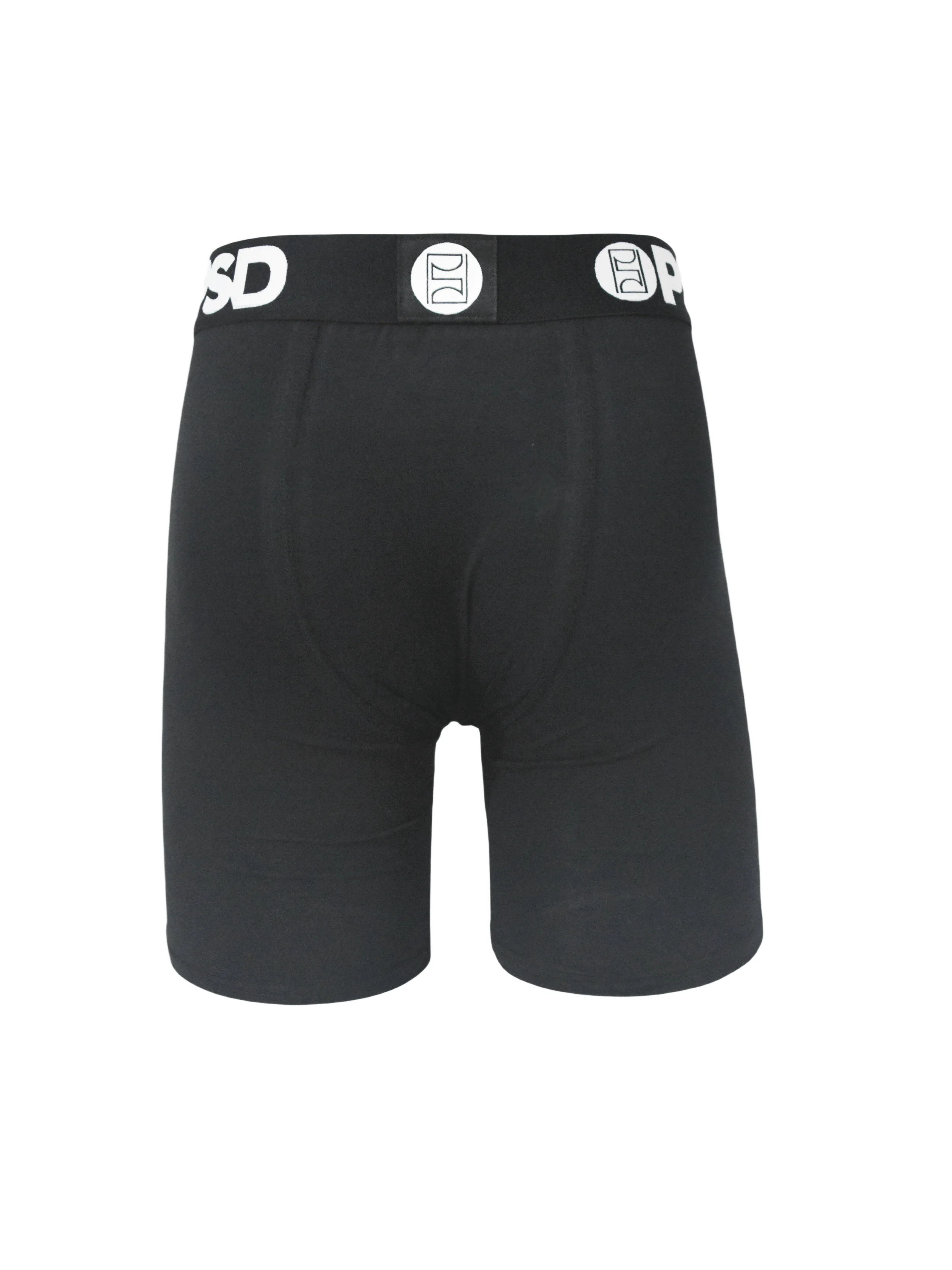 Calzoncillos bóxer de algodón para hombre, ropa interior Sexy, transpirable, color negro sólido, novedad