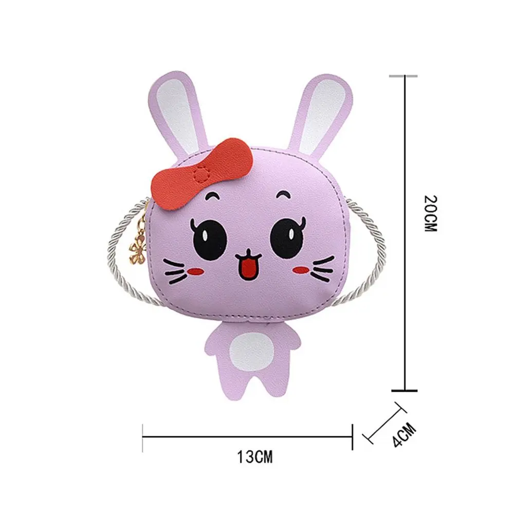 Kids Cute Rabbit Shoulder Bag Girls Crossbody Bag Messenger Bag PU Leather Small Handbag Bags Coin Purse