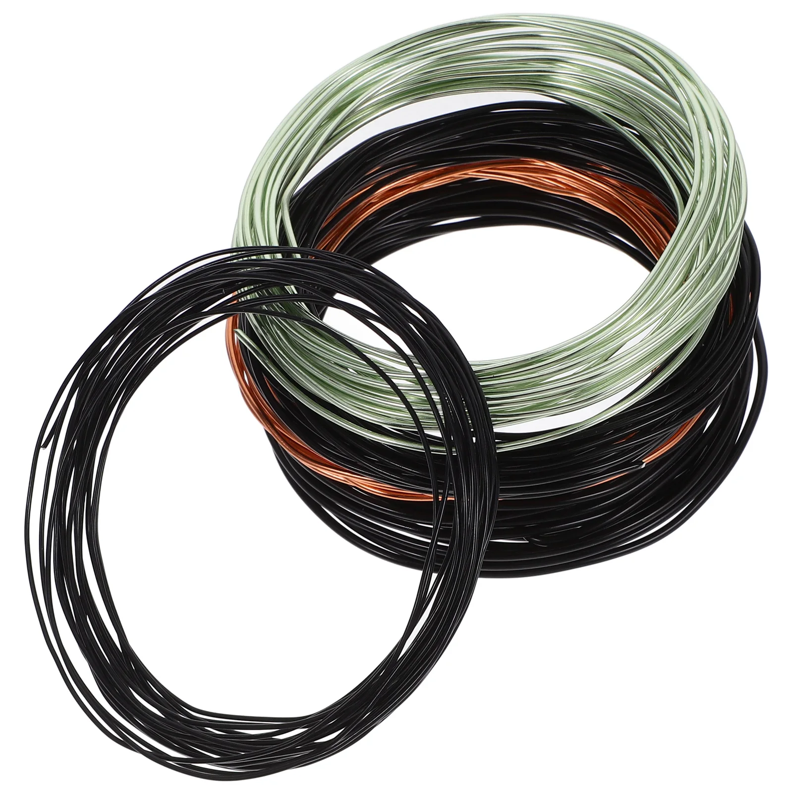 5Rolls Aluminum Bonsai Wire BlackAnodized Bendable Precision Handmade Durable VibrantColors Portable Gardening OutdoorUse