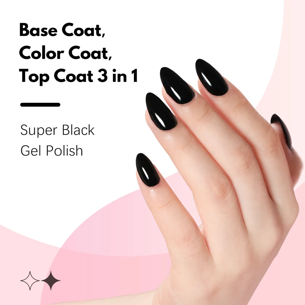 FZANEST One Step เจลภาษาโปลิชคํา Base Coat สี Top Coat 15ml ขวดฉลากส่วนตัวเล็บเจล Charms เคลือบเงาเจล Lacquer ขายส่ง