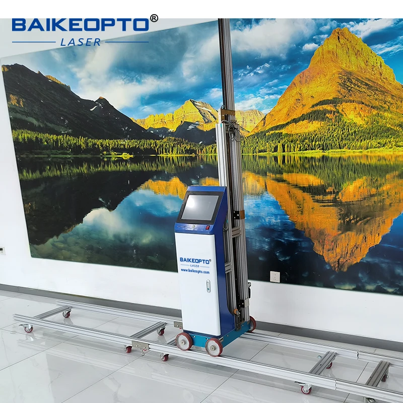 BK-H32X TOSHBA 2 Printheads Vertical UV Wall Printer 3cm Special Model Cabinet Container Wall Mural Printing Machine