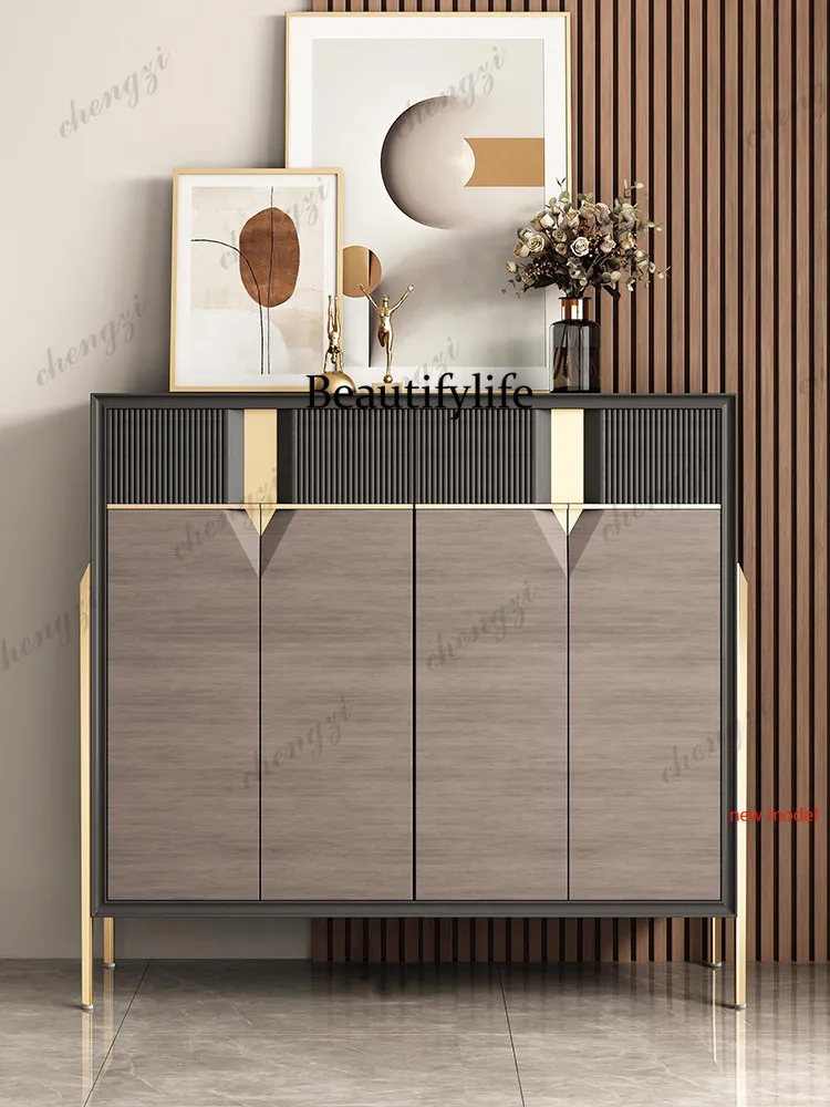 Light luxury shoe cabinet Italian entry partition cabinet Modern foyer entrance cabinetN138