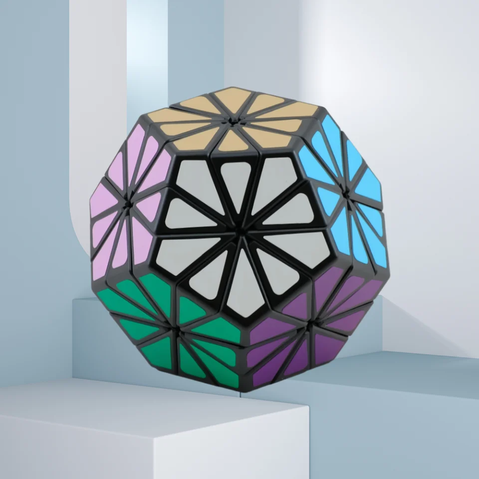 Meffert's New Improved 12 Color Pyraminx Crystal Cube Strange Shape Speed Cube Puzzle Toy Children Gift Cubo Magico Puzzle