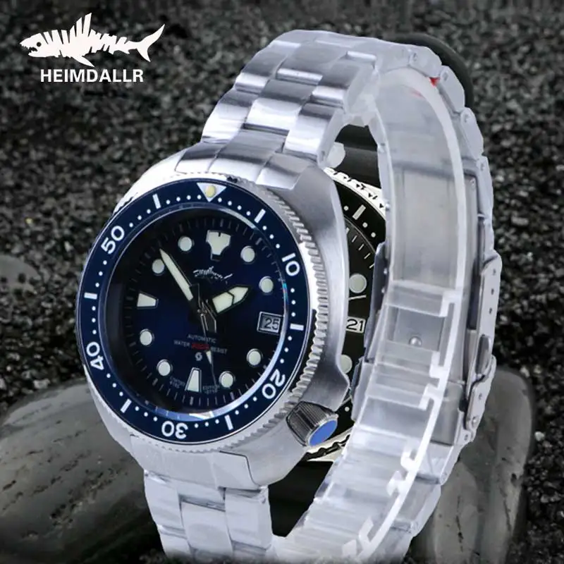 

HEIMDALLR Sharkey Automatic Watch Men NH35A Mechanical Watches Sapphire Luminous Dial Diving Watch 200M Waterproof Wristwatch