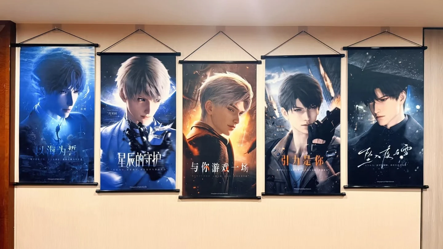 

In Stock Official Game Love and Deepspace X WANDA FILM 2025 Rafayel Xavier Caleb Sylus Zayne Cosplay Wall Scroll