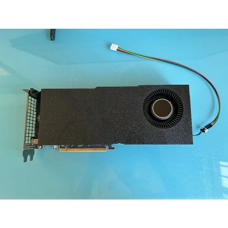 4-wire fan supports PWM speed regulation, AMD mi50 graphics card heat dissipation modification with built-in turbofan