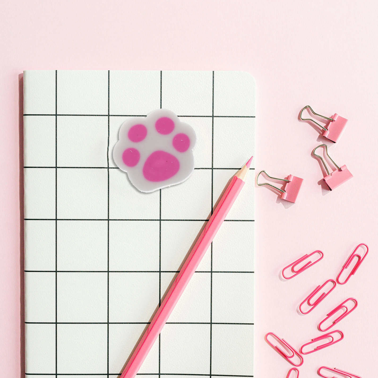 

30Pcs Cat Paw Erasers Premium Tpr Material Eraser Pets for Students Writing Drawing Portable School Supplies Kids Fun Erasers