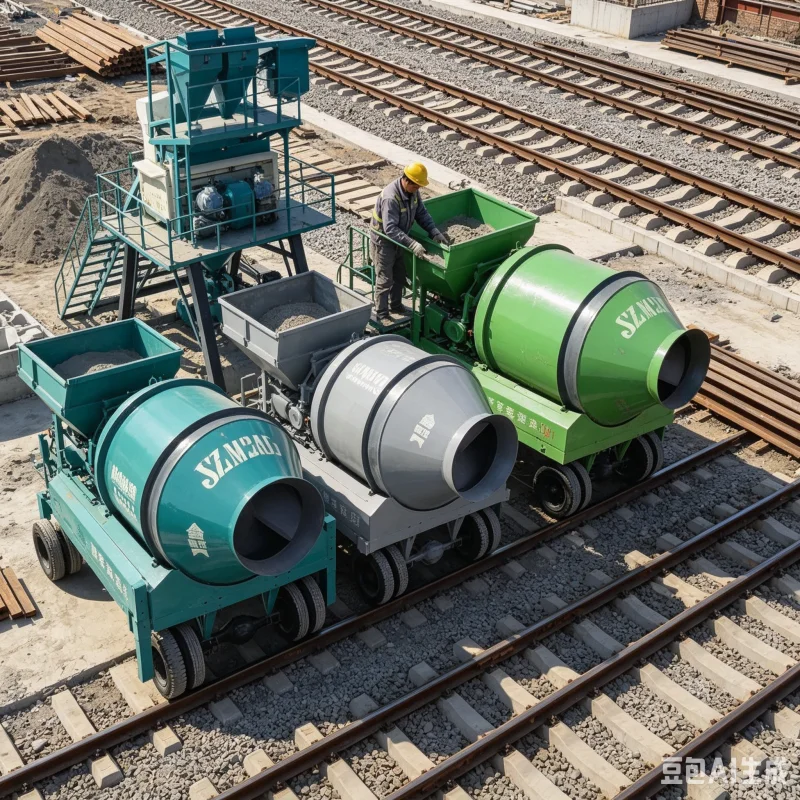 New Small Mobile Concrete Mixing Station 25m3h Towable Design With Programmable Logic Controller For Accurate Batching