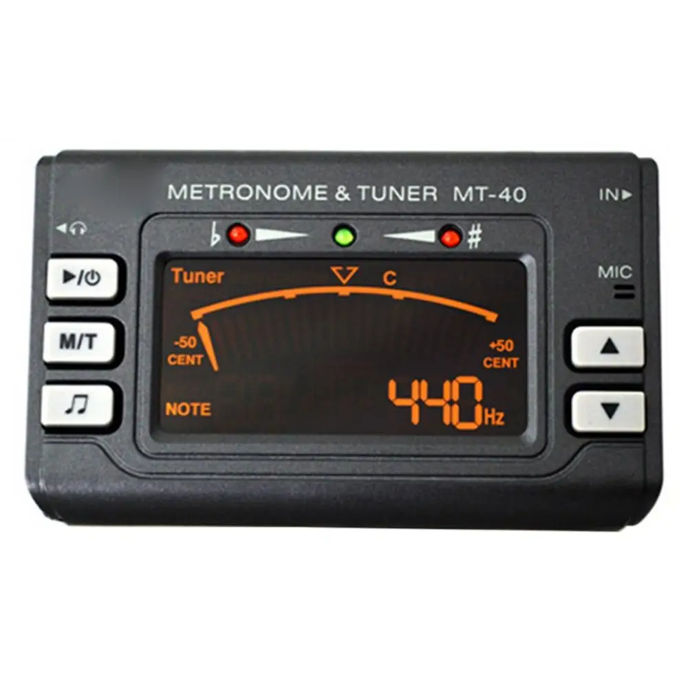 Metronome LCD Display Guitar Bass Violin Metronome Tone Generator for Chromatic Guitar/Bass/Ukulele/Violin Tuning Guitar Parts