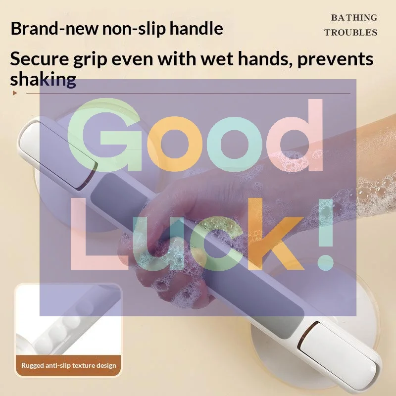 Showers Grab Bars No-drill Grab Bar Bathroom Handle Anti Slip Safety Suction Cups Bathtub Grab Bar For Elderly Children Support