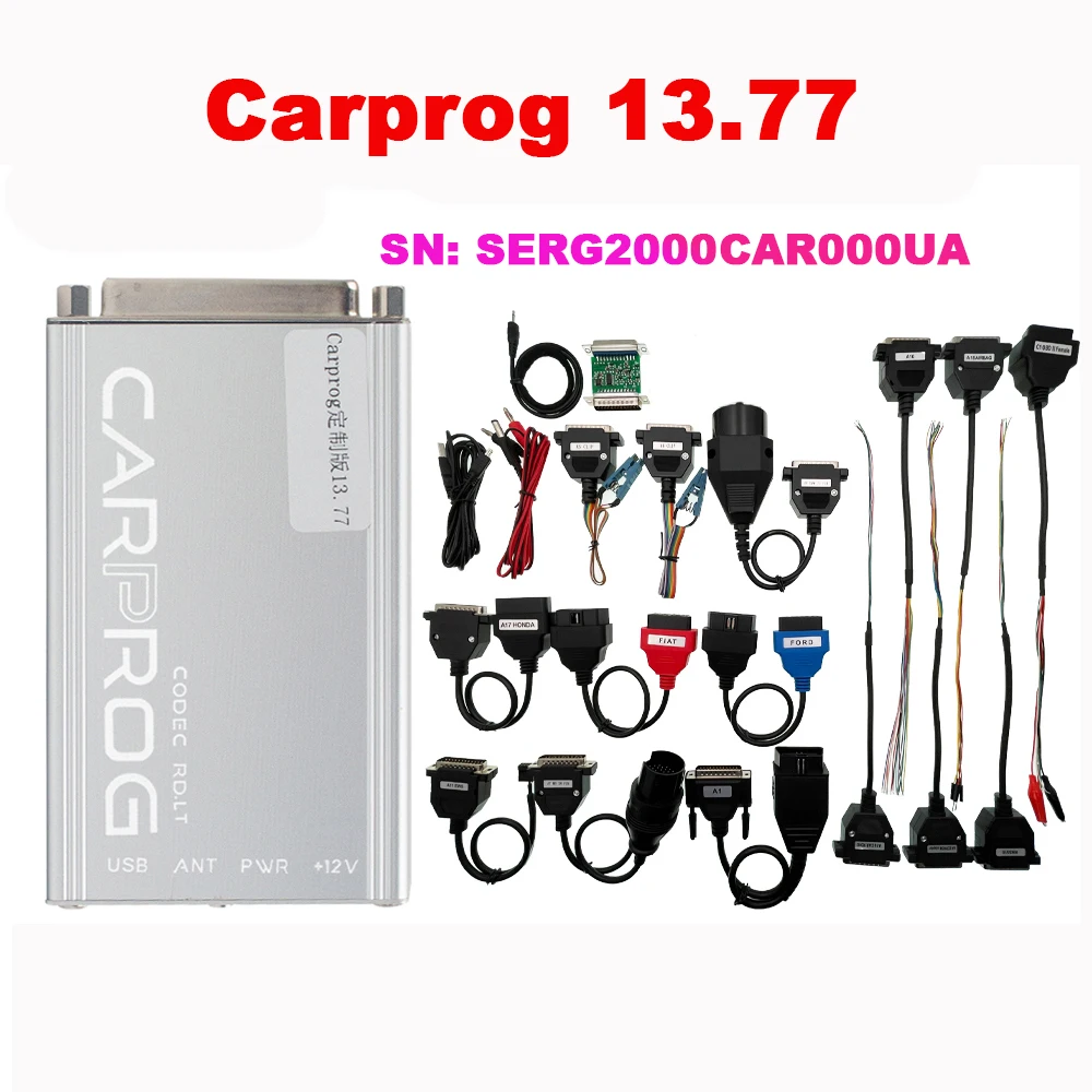 

Online Carprog 13.77 SERG2000CAR000UA ECU Chip Tuning 21 Full Adapters Free Keygen For Airbag/Radio/IMMO ECU Repair Tool