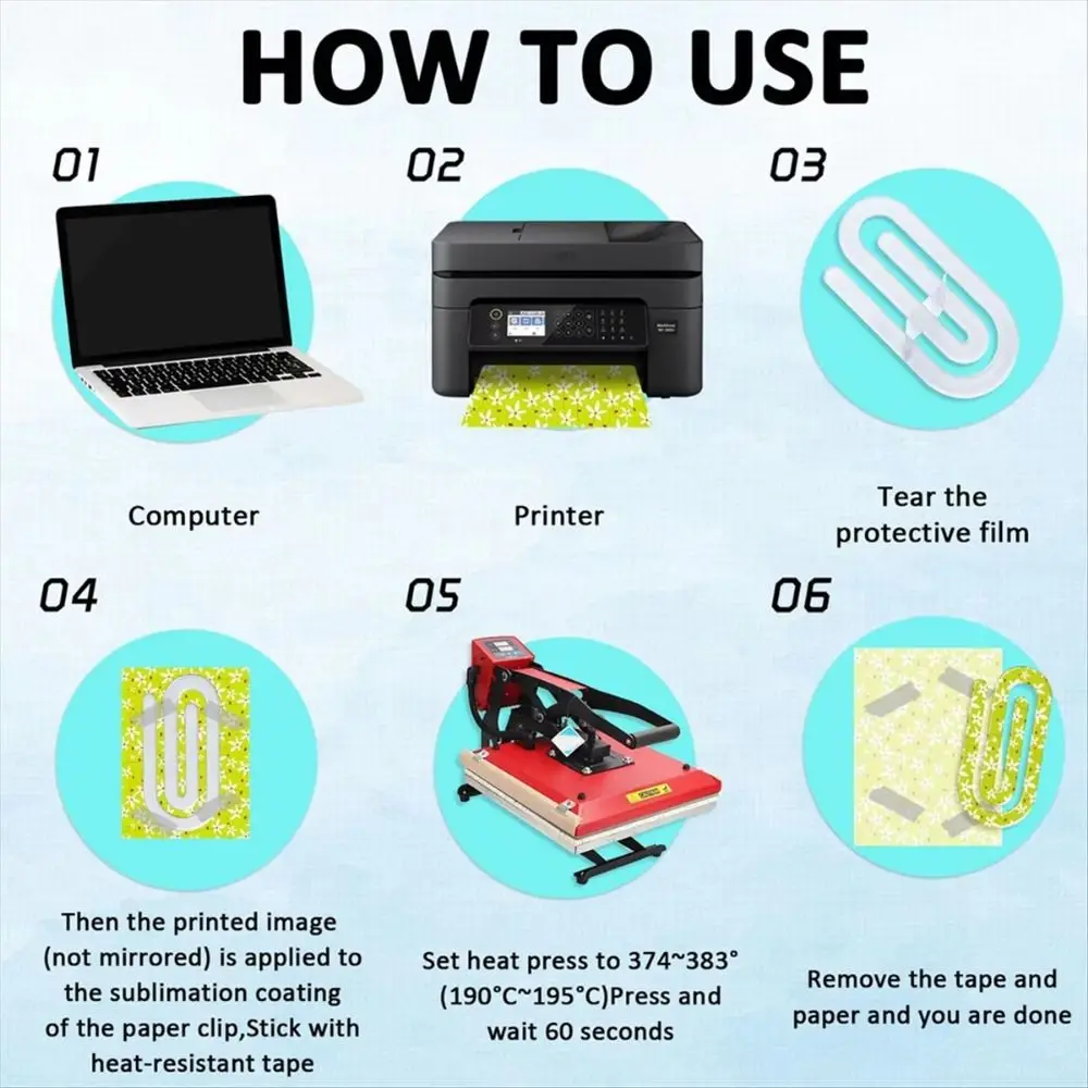 

10Pcs Acrylic DIY Bookmarks Transparent Ornaments Acrylic Paper Clips Sublimation Blanks Clear Unfinished Bookmarkers Notebook